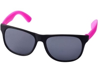 Очки солнцезащитные «Retro», черный/неоновый розовый, пластик