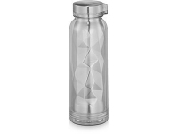 Бутылка «Geometric», серый прозрачный/серебристый, нержавеющая сталь/пластик