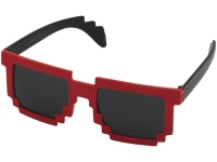 Очки солнцезащитные «Pixel», черный/красный, пластик