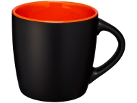 Керамическая чашка «Riviera», черный/оранжевый, керамика