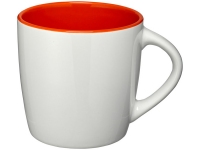 Керамическая чашка «Aztec», белый/оранжевый, керамика
