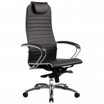 Эргономическое офисное кресло Metta SAMURAI K-1.03 (Цвет обивки:Черный, Цвет каркаса:Серебро)