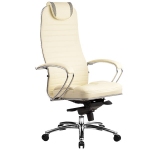 Эргономическое офисное кресло Metta SAMURAI KL-1.03 (Цвет обивки:Бежевый, Цвет каркаса:Серебро)