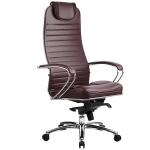 Эргономическое офисное кресло Metta SAMURAI KL-1.03 (Цвет обивки:Темно бордовый, Цвет каркаса:Серебро)