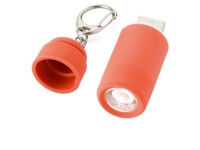 Мини-фонарь «Avior», красный/серебристый, пластик с мягким на ощупь покрытием софт-тач