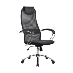 Офисное кресло Metta BK-8 (Цвет обивки:Тёмно - серый, Цвет каркаса:Серебро)