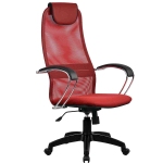 Офисное кресло Metta BK-8 (Цвет обивки:Красный, Цвет каркаса:Черный)