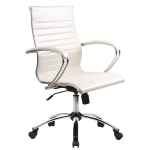 Офисное кресло Metta SkyLine KN-2 (Цвет обивки:Белый лебедь, Цвет каркаса:Серебро)