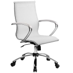 Офисное кресло Metta SkyLine S-2 (Цвет обивки:Белый, Цвет каркаса:Серебро)