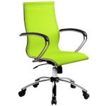 Офисное кресло Metta SkyLine S-2 (Цвет обивки:Лайм, Цвет каркаса:Серебро)