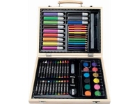 Набор для рисования в чемодане, натуральный, разноцветный, дерево, пластик