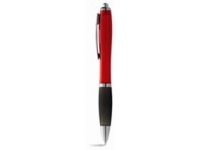Ручка пластиковая шариковая «Nash», красный/черный/серебристый, пластик