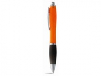 Ручка пластиковая шариковая «Nash», оранжевый/черный/серебристый, пластик