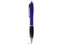 Ручка пластиковая шариковая «Nash», синий/черный/серебристый, пластик