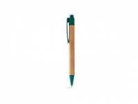 Ручка шариковая «Borneo», светло-коричневый/зеленый, бамбук