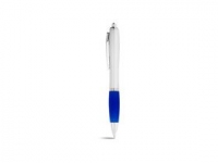 Ручка пластиковая шариковая «Nash», ярко-синий/серебристый, пластик