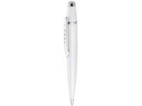 Ручка металлическая шариковая «Margaux», белый/серебристый, металл