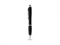 Ручка-стилус шариковая «Nash», черный/серебристый, пластик