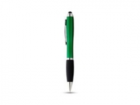 Ручка-стилус шариковая «Nash», зеленый/черный/серебристый, пластик