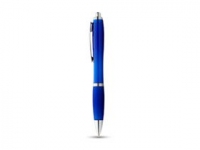 Ручка пластиковая шариковая «Nash», синий/серебристый, пластик