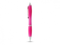 Ручка пластиковая шариковая «Nash», розовый/серебристый, пластик