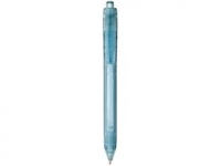 Ручка пластиковая шариковая «Vancouver», синий прозрачный, переработанный пластик