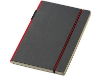 Блокнот А5 «Cuppia», черный/красный, картон