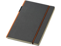 Блокнот А5 «Cuppia», черный/оранжевый, картон
