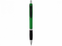 Ручка пластиковая шариковая «Turbo», зеленый/черный/серебристый, АБС пластик
