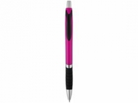 Ручка пластиковая шариковая «Turbo», розовый/черный/серебристый, АБС пластик