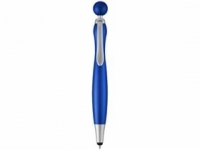 Ручка-стилус шариковая «Naples», ярко-синий/серебристый, АБС пластик
