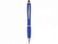 Ручка-стилус шариковая «Nash», ярко-синий/серебристый, АБС пластик