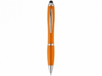 Ручка-стилус шариковая «Nash», оранжевый/серебристый, АБС пластик