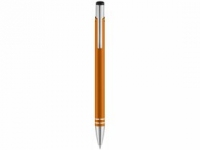 Ручка металлическая шариковая «Hawk», оранжевый/серебристый, алюминий