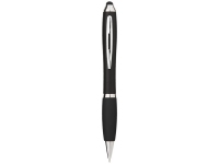Ручка-стилус шариковая «Nash», черный/серебристый, АБС пластик