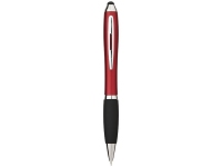 Ручка-стилус шариковая «Nash», красный/черный/серебристый, АБС пластик