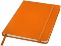 Блокнот А5 «Spectrum» с линованными страницами, оранжевый, картон с покрытием ПВХ