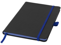 Блокнот А5 «Color Edge», черный/ярко-синий, ПУ