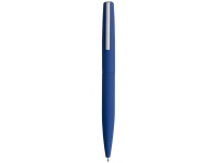 Ручка металлическая шариковая «Milos», темно-синий/серебристый, металл c покрытием "софт-тач"