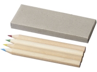 Набор карандашей, карандаши- натуральный, коробка- серый, карандаши- дерево, коробка- бумага