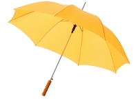 Зонт-трость «Lisa», белый/черный, полиэстер/дерево/металл