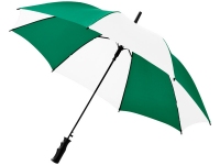 Зонт-трость «Barry», зеленый/белый/черный, полиэстер, металл, пластик