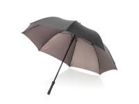 Зонт-трость «Rosari», черный/бронзовый, полиэстер эпонж
