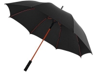 Зонт-трость «Spark», черный/красный, эпонж полиэстер/стекловолокно