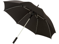 Зонт-трость «Spark», черный/белый, полиэстер, стекловолокно, пластик
