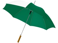 Зонт-трость «Tonya», зеленый/белый, полиэстер, металл, ЭВА