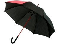 Зонт-трость «Lucy», черный/красный, полиэстер, металл, ЭВА