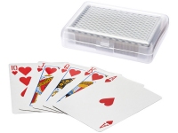 Карточная игра «Reno», прозрачный, черный, карты- ламинированный картон, футляр- пластик
