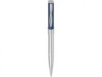 Ручка металлическая шариковая «Глазго», серебристый/синий, металл
