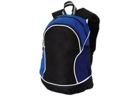 Рюкзак «Boomerang», черный/синий/белый, полиэстер 600D, нетканый полипропилен 80 г/м2